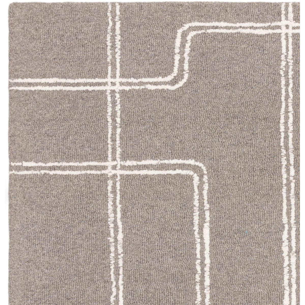 TEPPICH Wohn-/Schlafzimmer reine Wolle GROOM Grau 120 x 170 cm - Grau, Naturmaterialien (120/170cm) - Novatrend