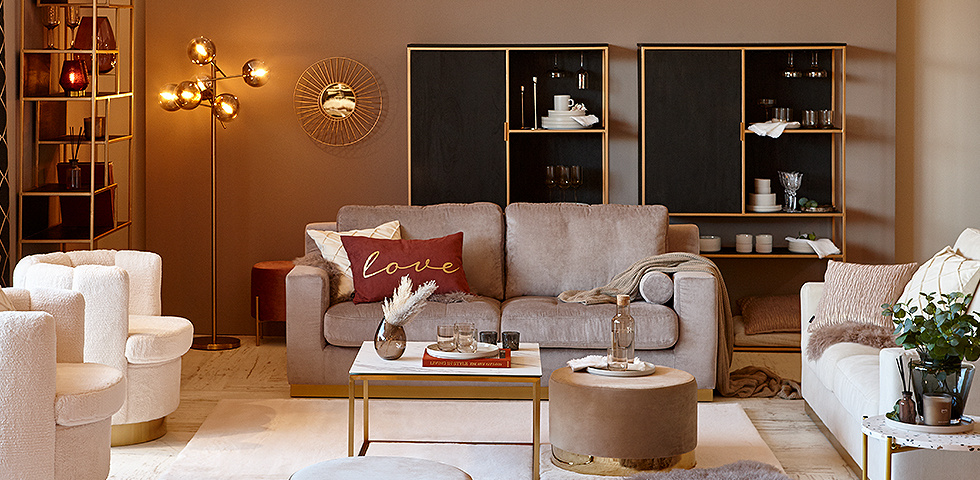 STL living with style gold weiß dunkelbraun