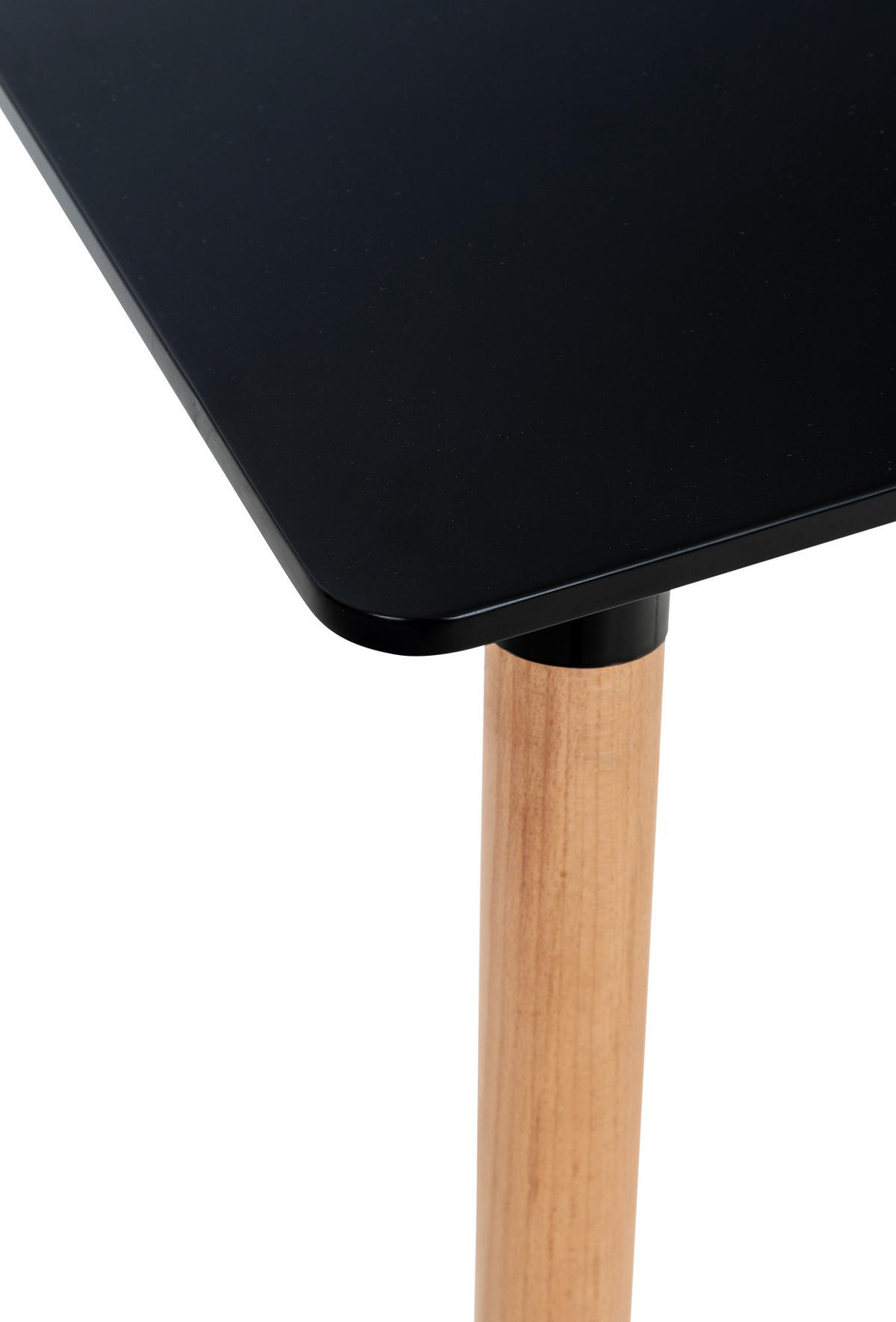 TISCHGRUPPE Holz schwarz - Schwarz, Holz (160/83/160cm) - CLP