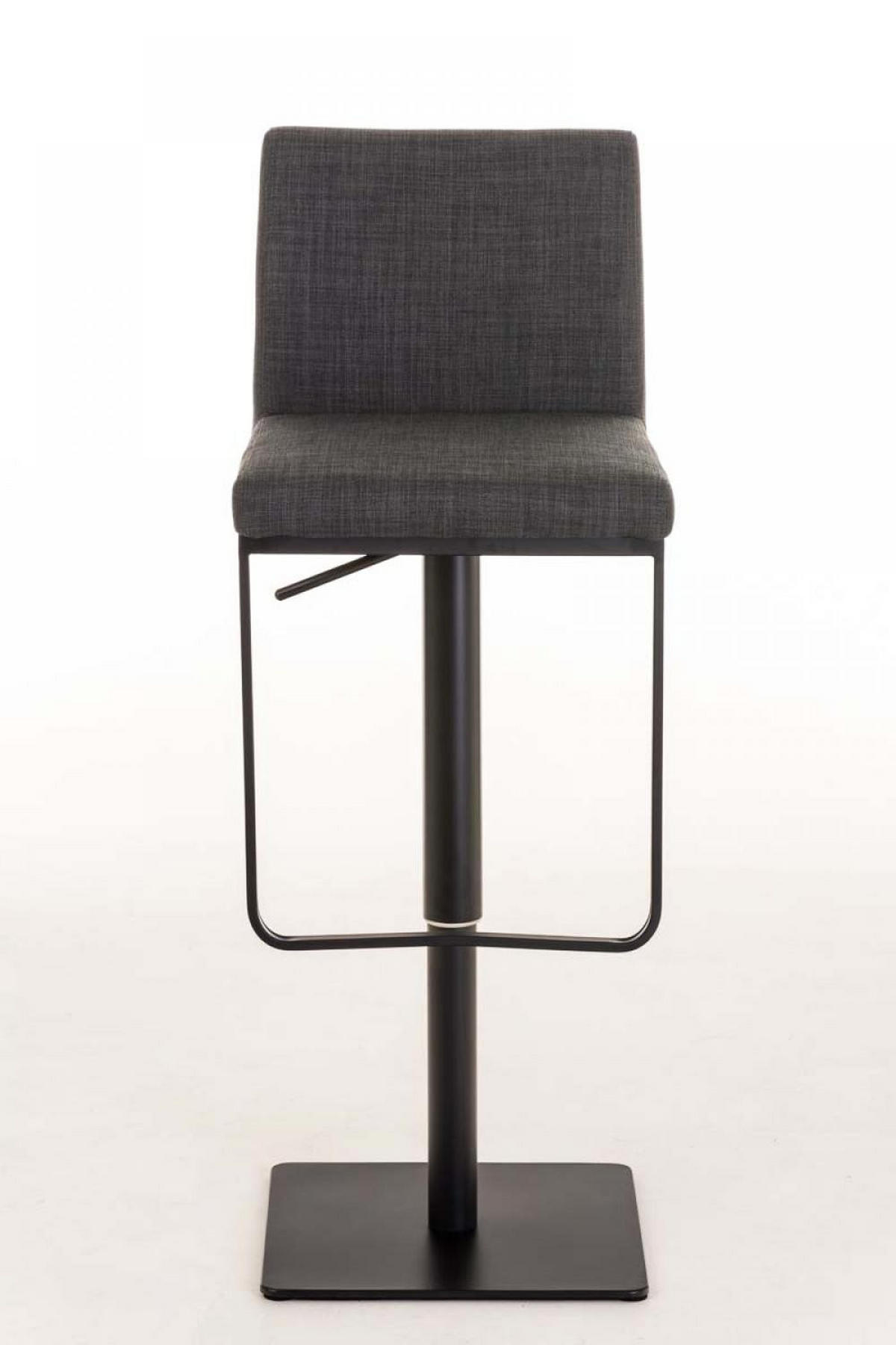 BARHOCKER Stoff Dunkelgrau - Dunkelgrau/Schwarz, Textil/Metall (42/86/44cm) - CLP