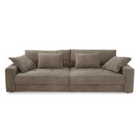 BIG-SOFA mit 2 Bettkästen, viel Stauraum, B274/T113/H84 cm, Liegefläche 103x241 cm, Cord Braun Taupe / 15264 - Braun, Kunststoff/Textil (284/84/113cm) - luma-home
