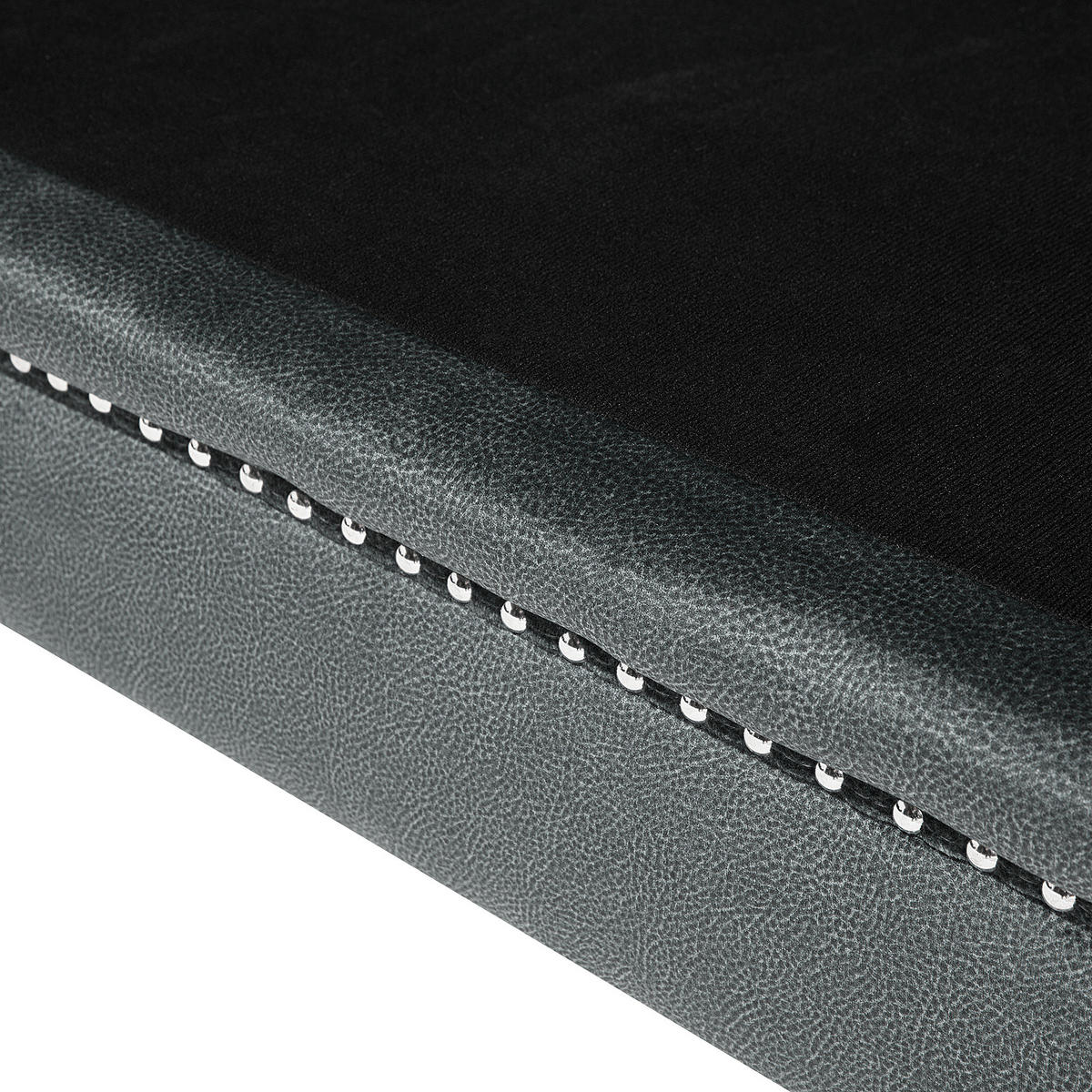 2-SITZER-SOFA Samtstoff Grau Gaula - Grau, Textil (160/77/80cm) - Beliani