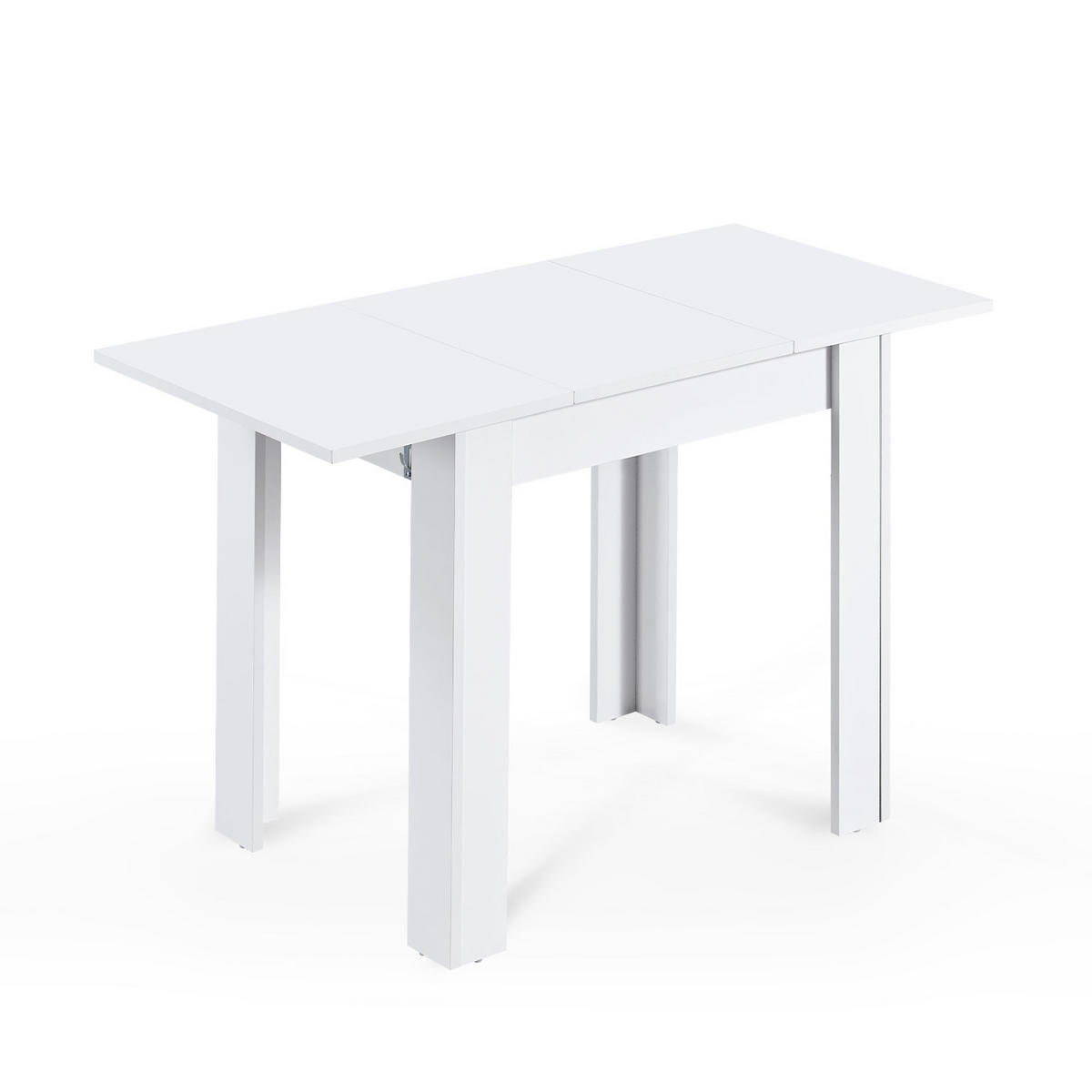 ESSTISCH LIVIUS 80-120/60/74 cm - Weiß, Holzwerkstoff (80/60/74cm) - B&D Home