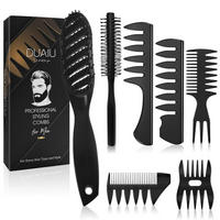 HERREN Haarpflege & Styling Set 7-teilig - Schwarz, Kunststoff (10.8/5.4/24.7cm)