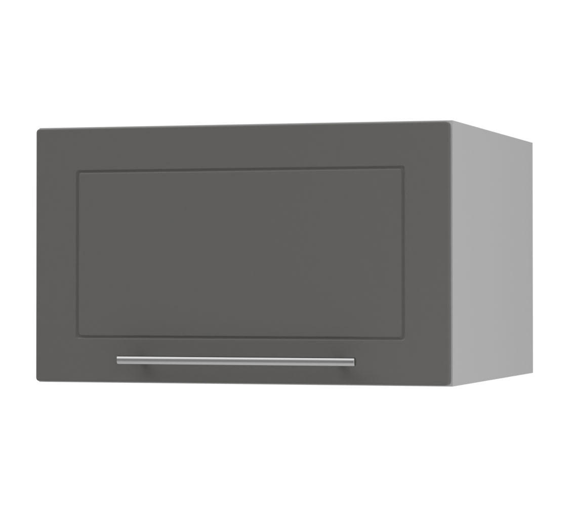KLAPPHÄNGESCHRANK Kvantum W6B/60 Graphit Matt / Grau Matt 60 / 59 / 36cm - Graphitfarben/Grau, Holz/Holzwerkstoff (60/36/59cm) - Feldmann-Wohnen