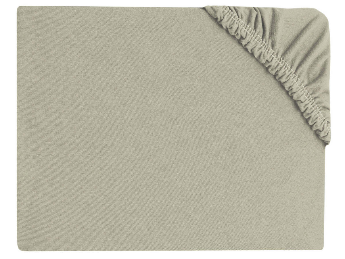 SPANNBETTLAKEN, 140x200 cm, 100% Baumwolle, Grau - Hellgrau, Textil (140/200cm) - Zollner