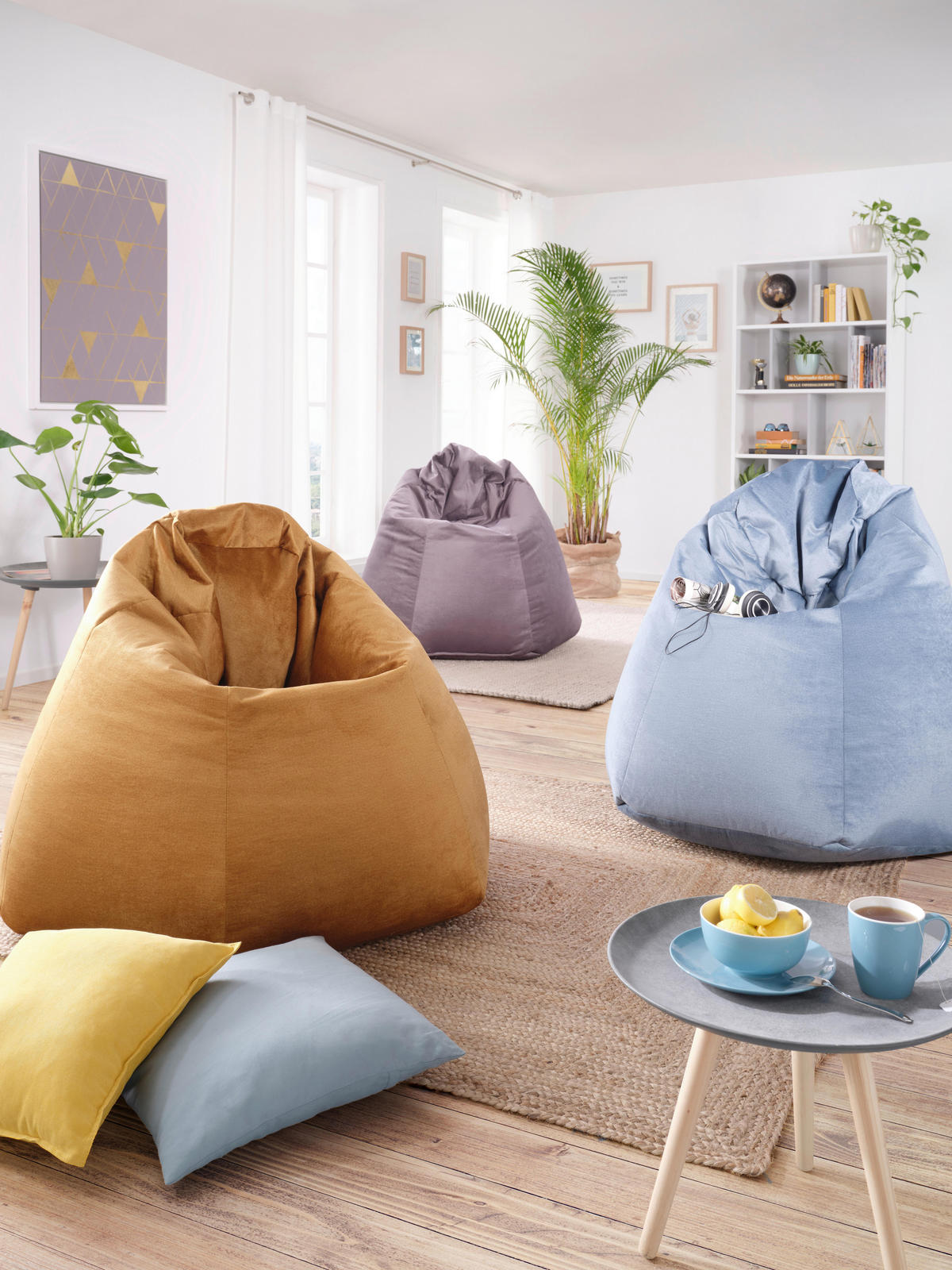 SITZSACK Verona in Gelb - Gelb, Textil (90/105/90cm) - Mömax