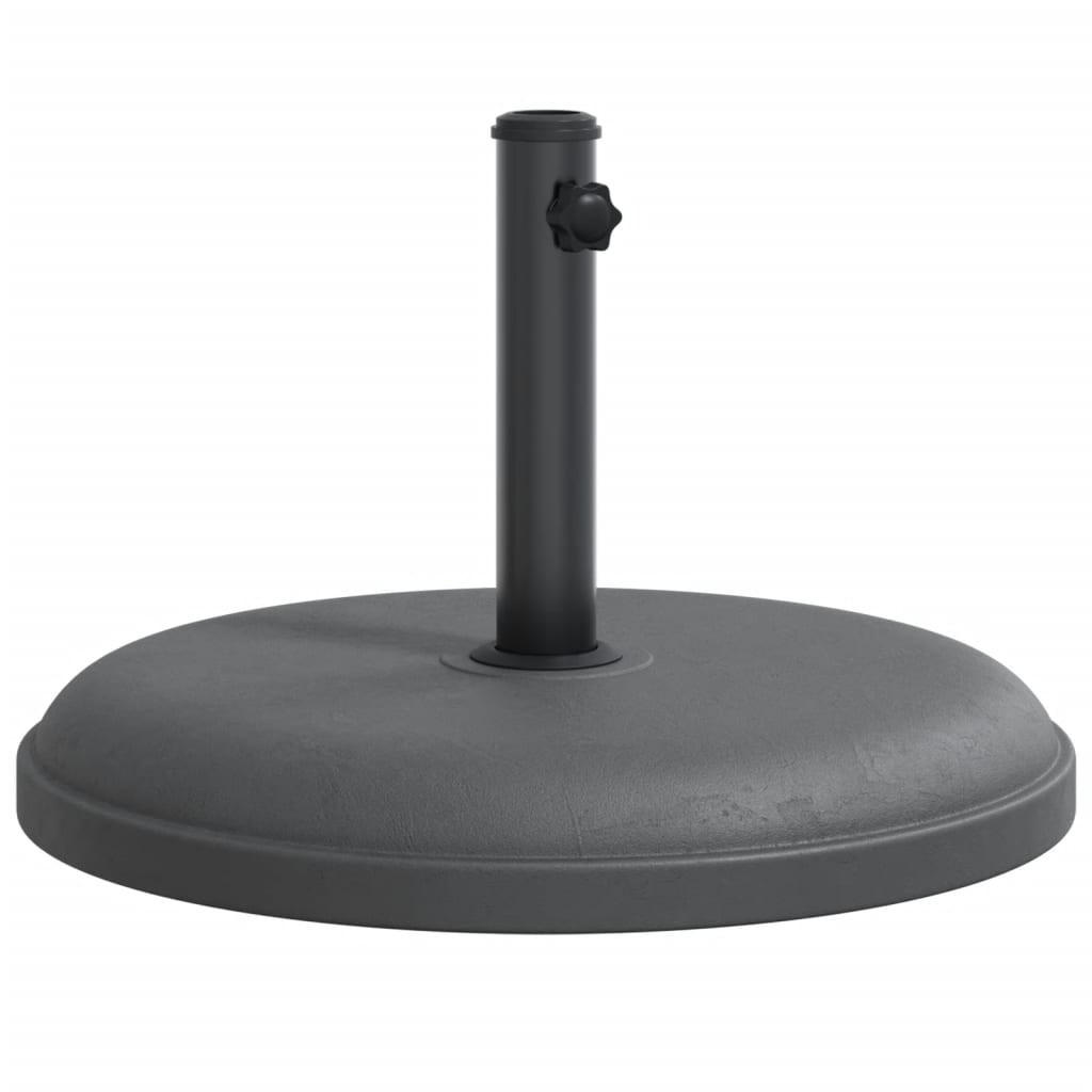 SONNENSCHIRMSTÄNDER Ø32/35/38 Mm Mast 25 Kg Rund - Grau, Stein (49.5/49.5cm) - vidaXL