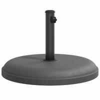 SONNENSCHIRMSTÄNDER Ø32/35/38 Mm Mast 25 Kg Rund - Grau, Stein (49.5/49.5cm) - vidaXL