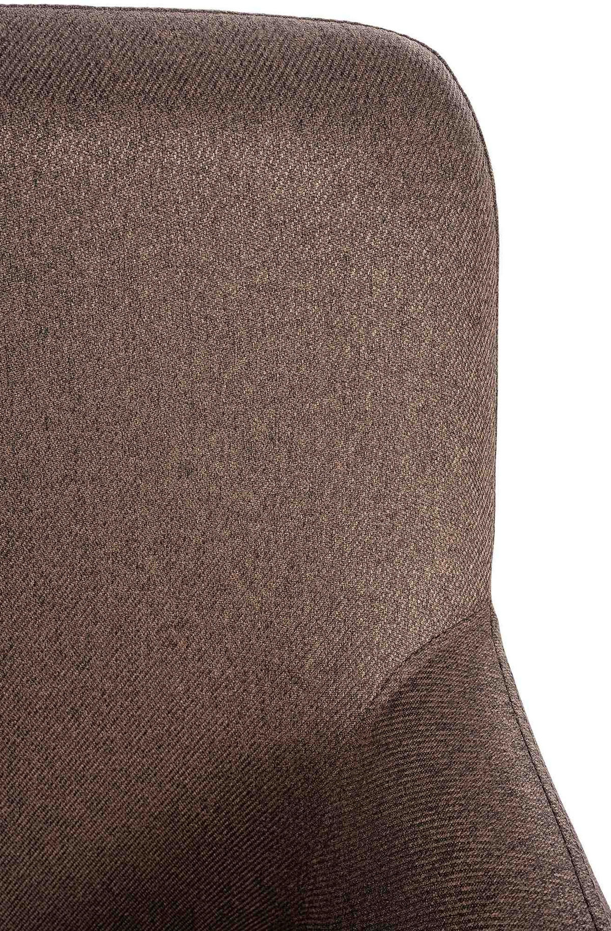 STUHL Pukki Stoff braun - Braun, Metall (57/87/58cm) - TPFLiving