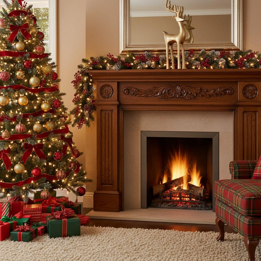 WEIHNACHTSFIGUR Rentier 35 cm - Goldfarben, Metall (6/35/14cm) - Home Styling Collection