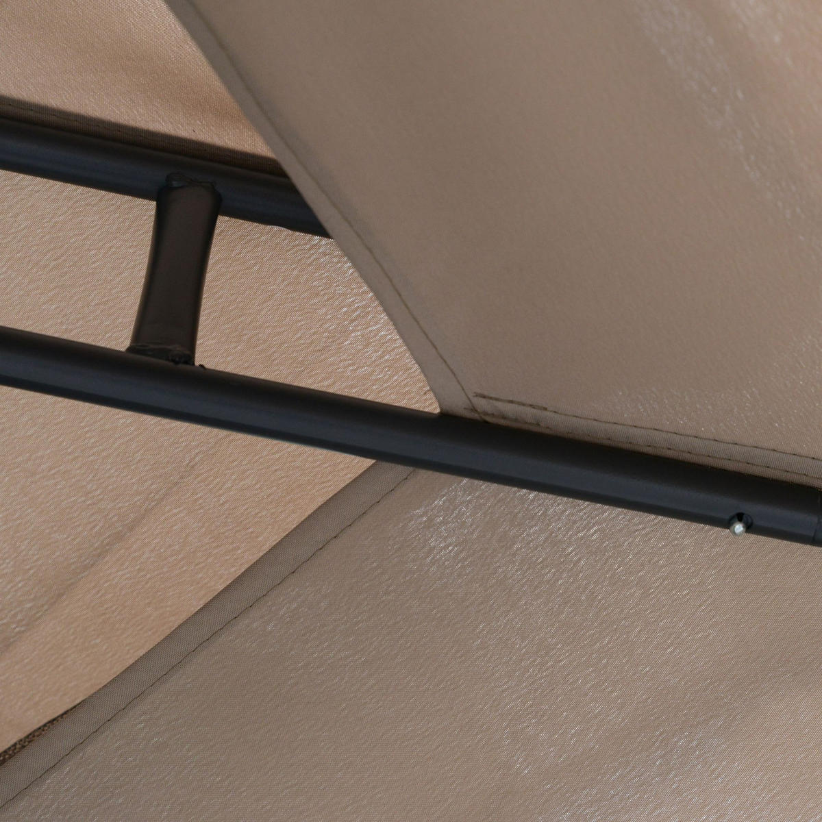 GARTENPAVILLON 3 x 3 m Pavillon Festzelt Partyzelt mit 4 x Seitenwand Grau - Grau, Kunststoff (294/265/294cm) - Outsunny