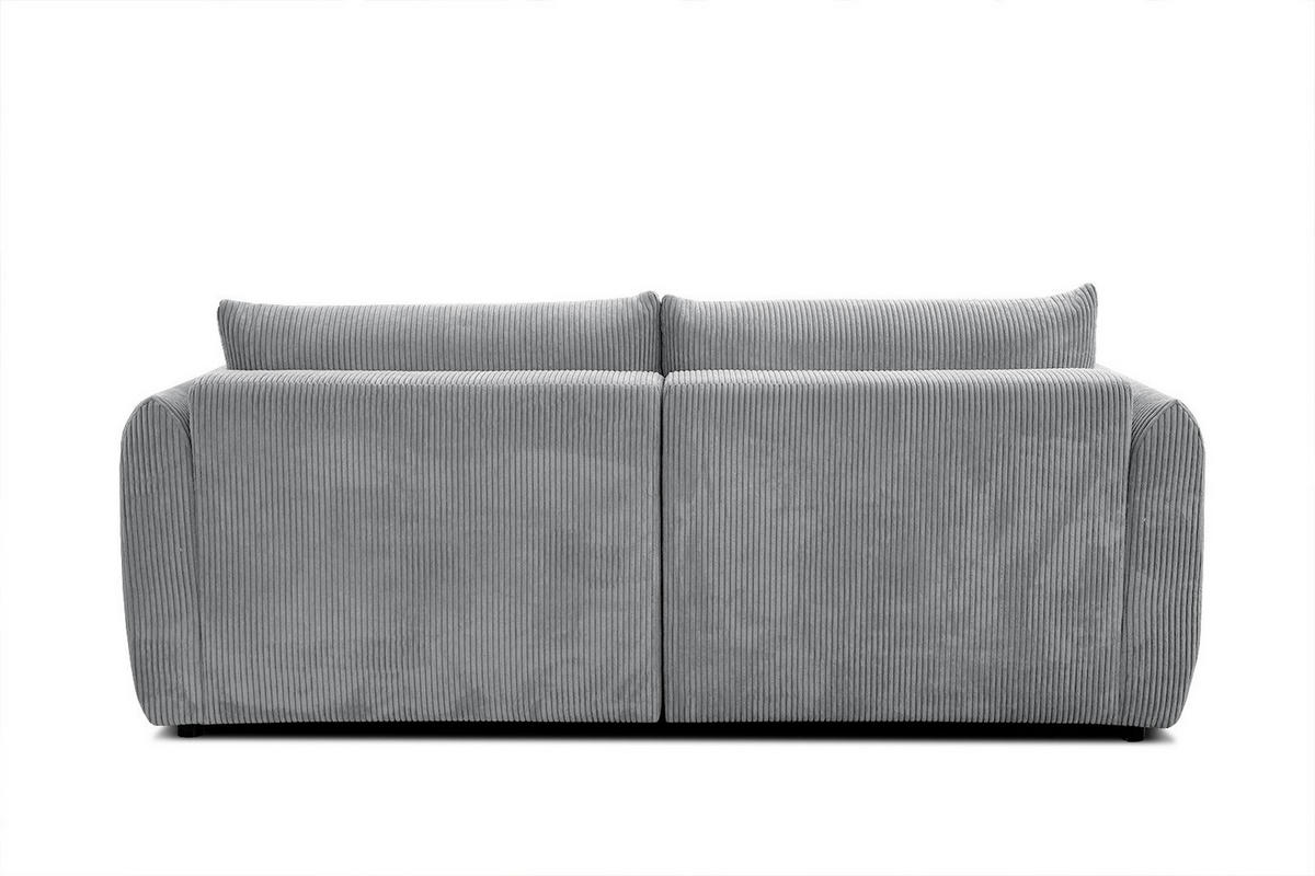ECKSOFA TAUER 3-Sitzer, hellgrau - Hellgrau/Schwarz, Holzwerkstoff/Kunststoff (173/206cm) - Courtois Laville