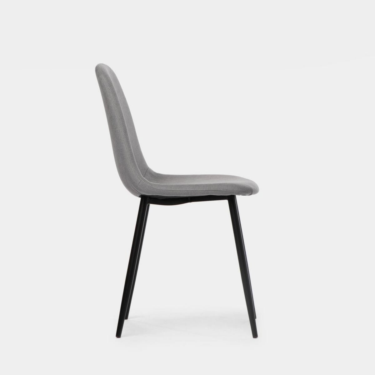 ESSZIMMERSTUHL Ellis Grau 45 cm x 86 cm - Grau, Textil (45/86/52cm)