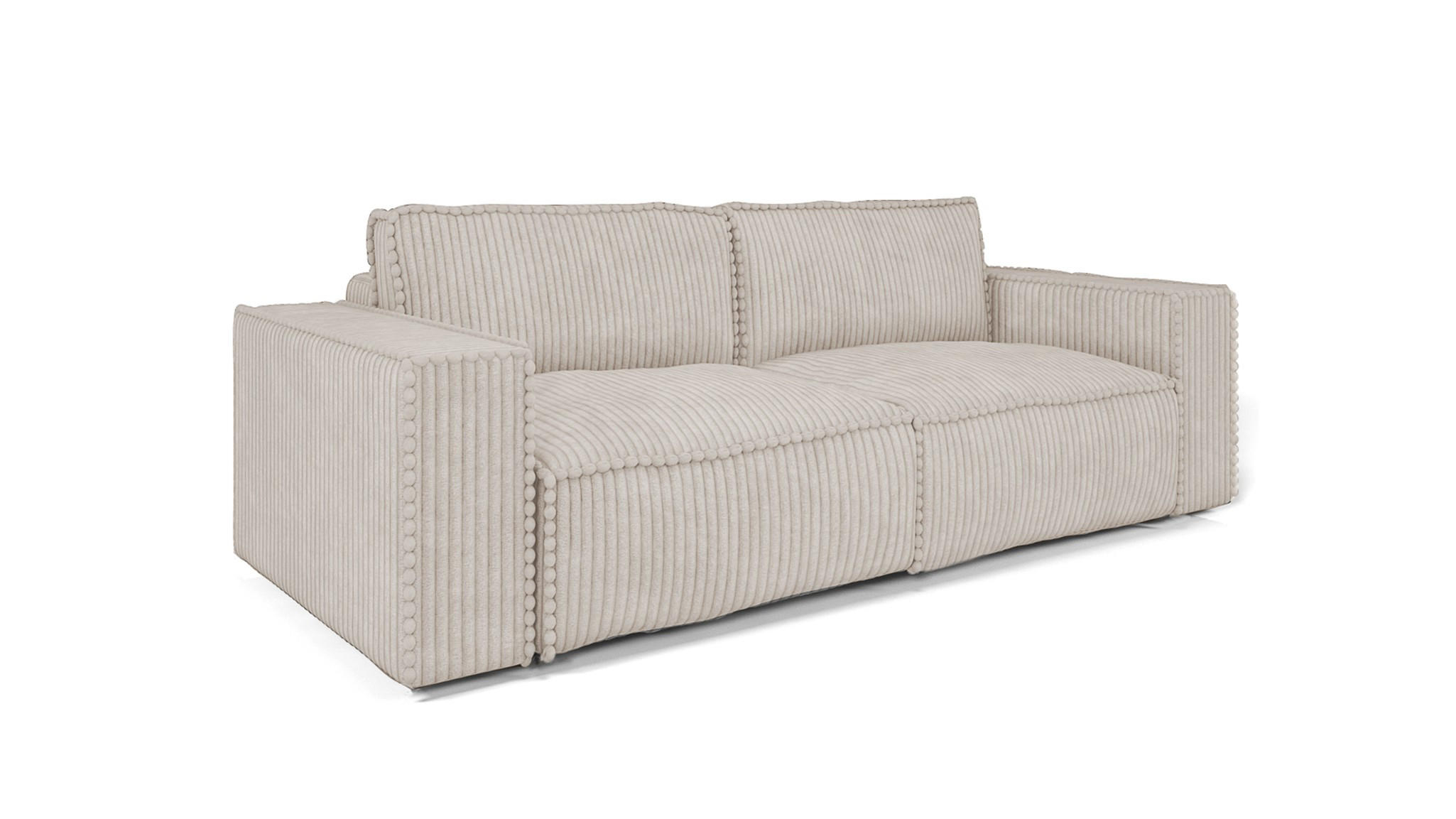 SCHLAFSOFA Vajana - Creme, Holzwerkstoff/Textil (240/86/102cm) - Fun Möbel