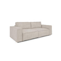 SCHLAFSOFA Vajana - Creme, Holzwerkstoff/Textil (240/86/102cm) - Fun Möbel