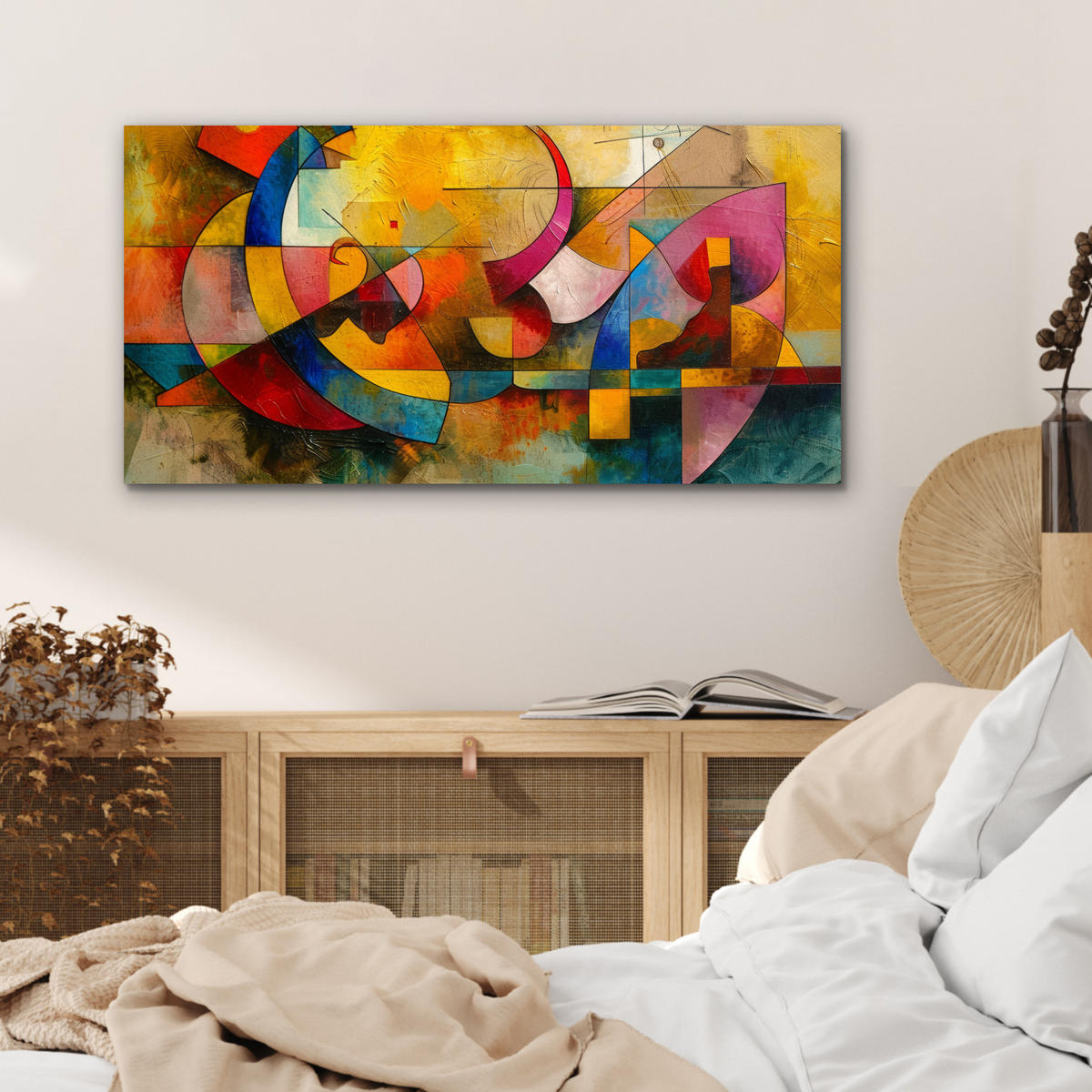 KOVOVÝ OBRAZ Umenie - abstraktné - moderné 80x40 cm - žltá, kov (80/40cm) - MuchoWow