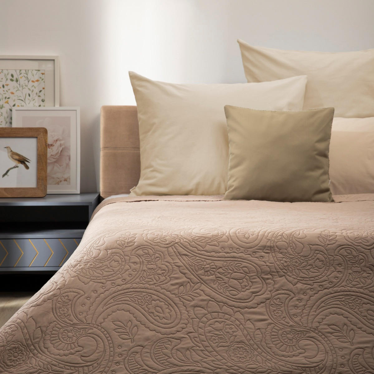 TAGESDECKE Gota beige 200/220 cm - Beige, Textil (200/220cm) - Homla