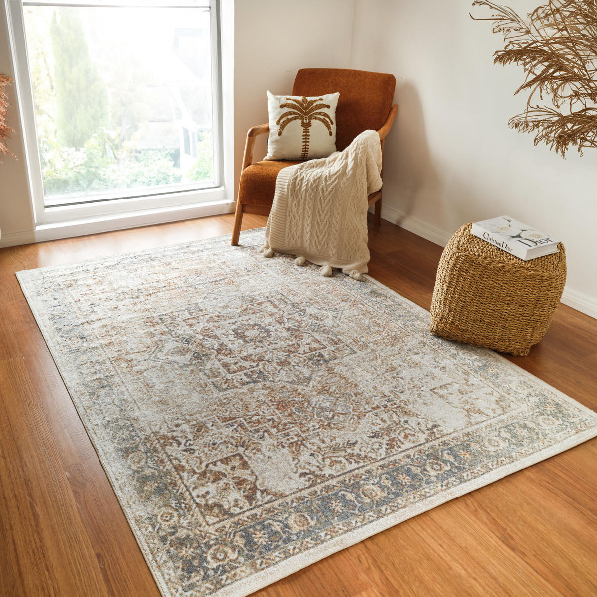 WASCHBARER TEPPICH Alora 120/170 cm Dunkelorange - Dunkelorange, Textil (120/170cm) - LIVABLISS