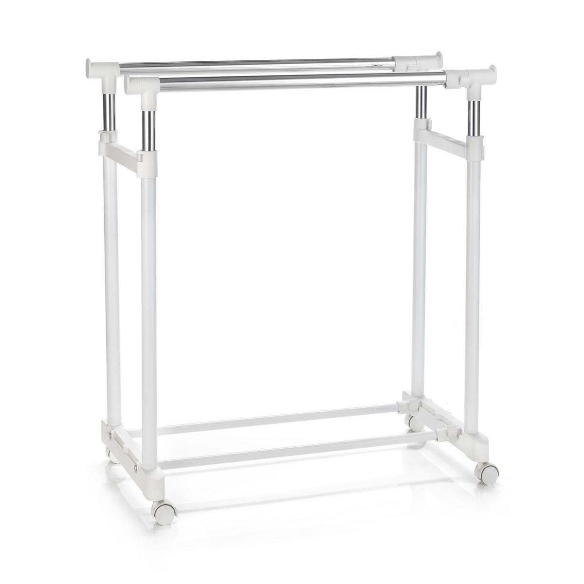GARDEROBENWAGEN CASA - Weiß, Metall (82/89/43cm) - CARO-Möbel