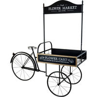 FLOWERBIKE Amsterdam schwarz - Schwarz, Metall (165/168/68cm) - FURNARO