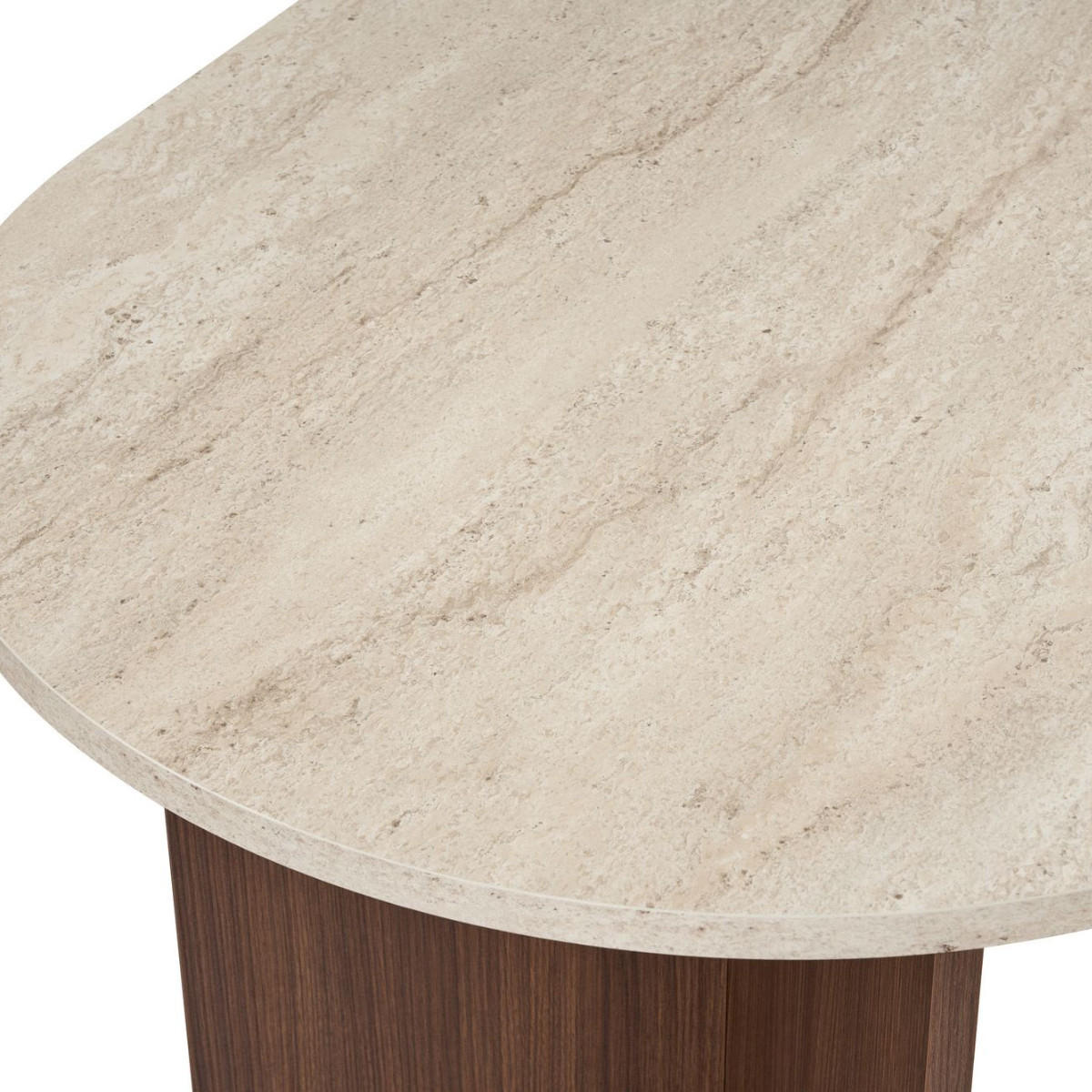 ESSTISCH mit abgerundeten Kanten sable 180/75/89,5 cm - Eichefarben, Holzwerkstoff (96/89.5/75cm) - Calicosy