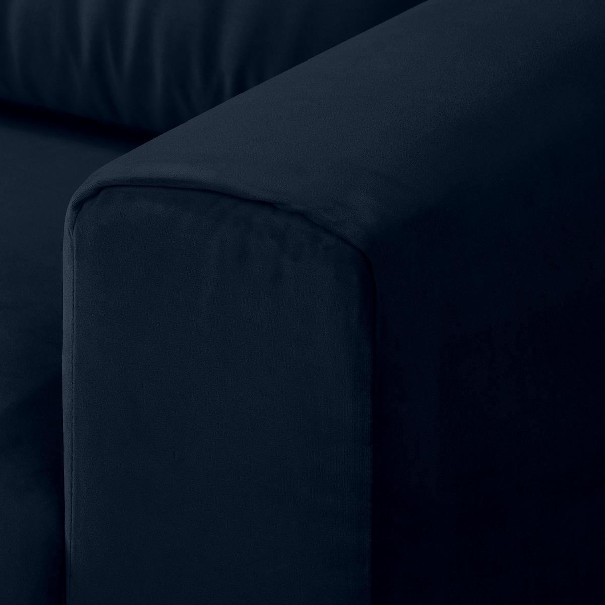 2,5-SITZER SOFA - Samt - Dunkelblau, Textil (216/81/89cm) - home24