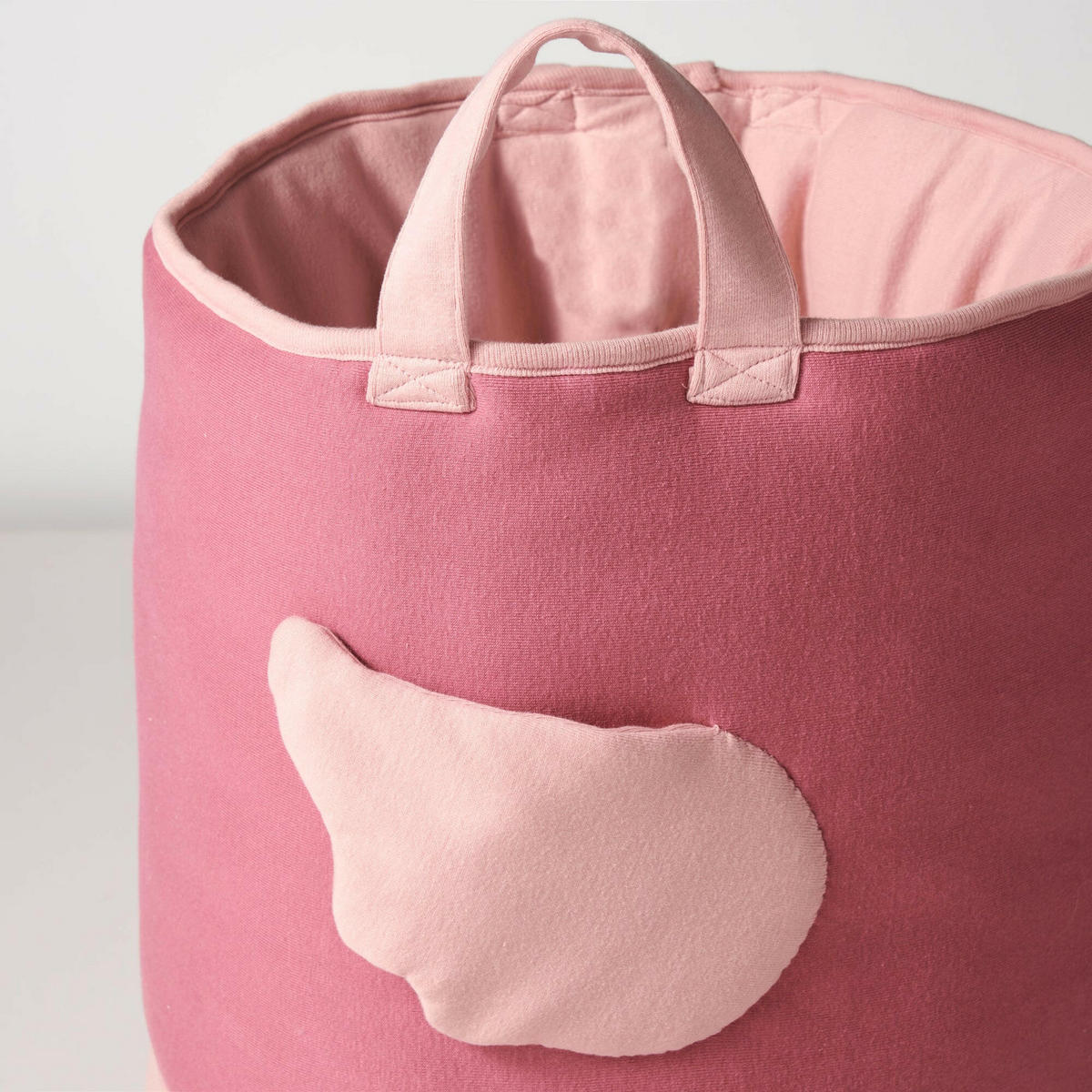 SPIELZEUGKORB Schwan 45 cm - Rosa, Textil (30/30cm) - nordic coast company