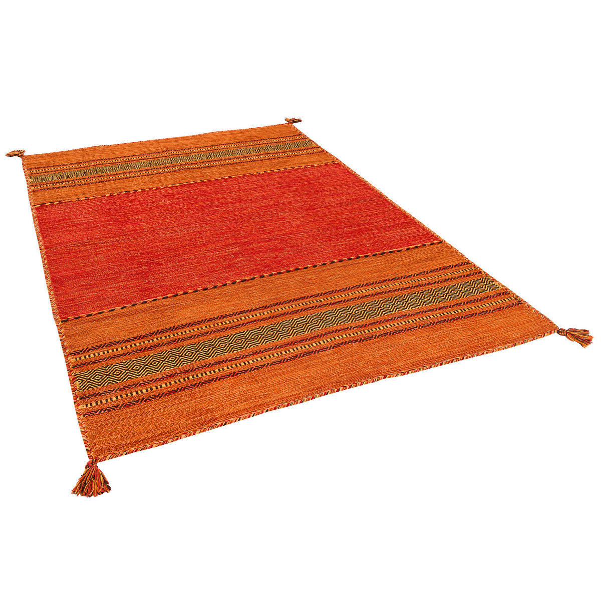 NATUR TEPPICH KELIM NAVARRO - Terracotta, Textil (170/240cm) - Pergamon