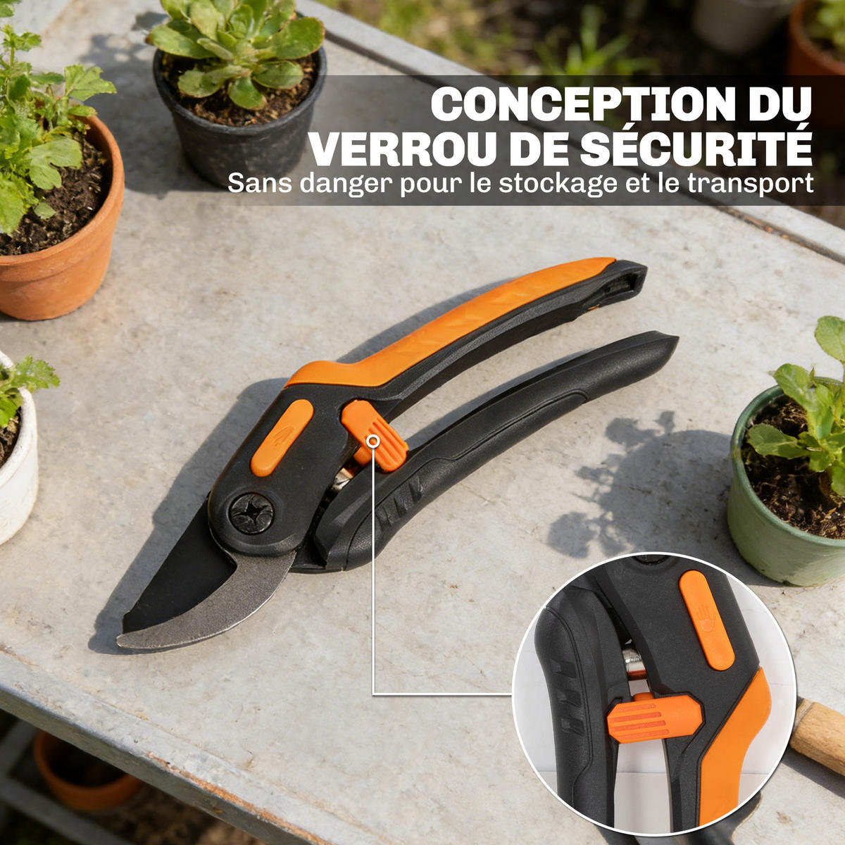 TELESKOPASTSCHNEIDER 2-in-1 DE-13862 mit Handbügelsäge und Astschere - Orange, Metall (16.5/3.5/200cm) - ComfortXL