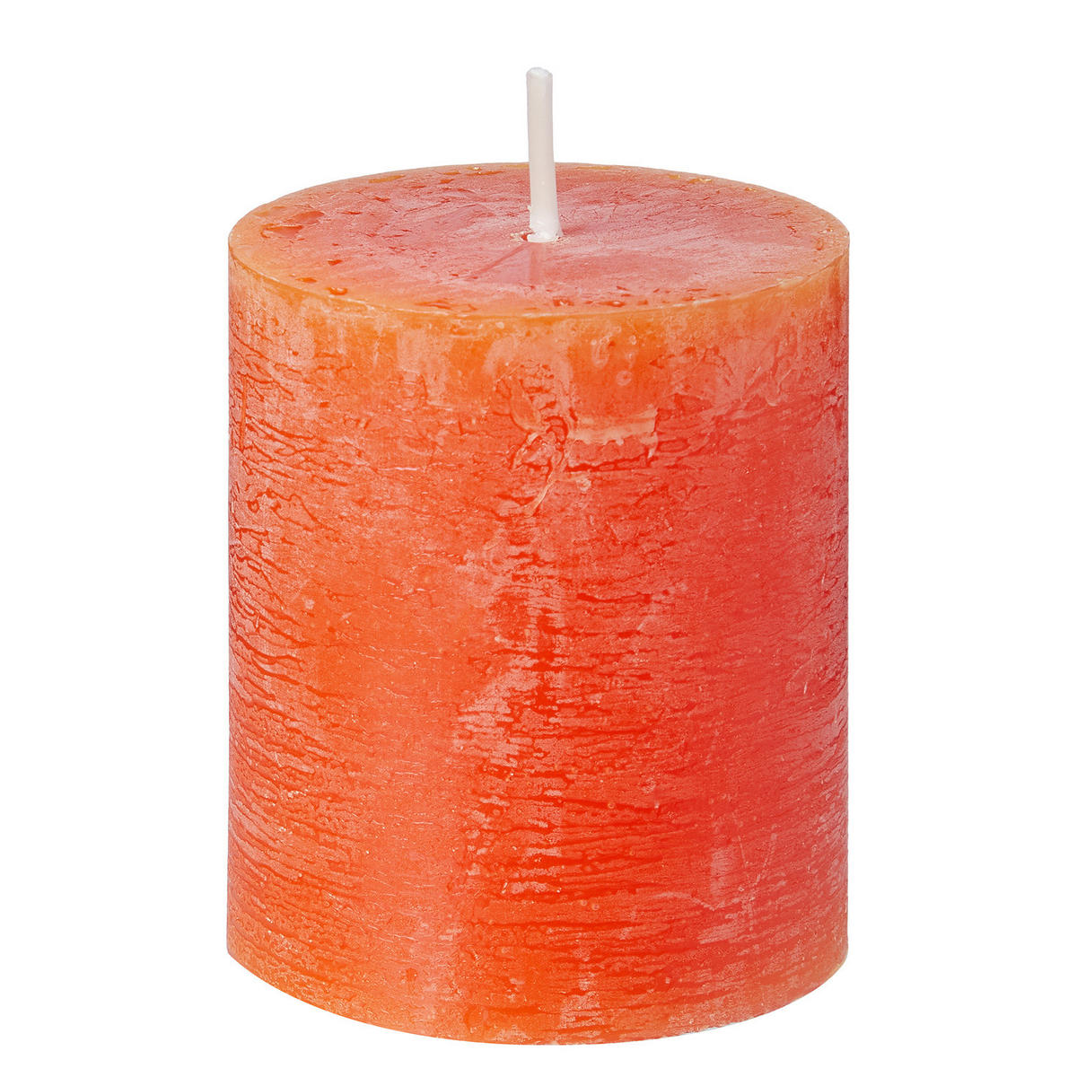 STUMPENKERZE (12er Set) Rustic - Orange, Paraffin (8cm) - Butlers