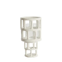 WINDLICHT Alimos Weiß Ø15,5/28,5 cm - Weiß, Kunststoff (15.5/28.5/15.5cm) - Light & Living