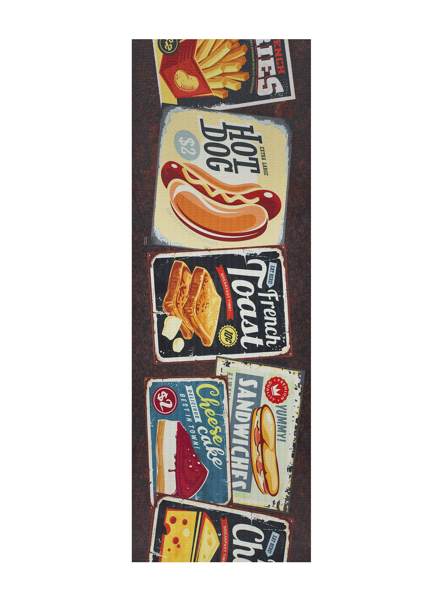 Atticgo Küchenläufer Mehrfarbig 52x200 cm