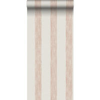 TAPETE gemalte Streifen 53 cm x 10,05 m - Terracotta, Papier (53/1000cm) - Sanders & Sanders