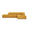 ECKSOFA rechts Ruby aus strukturiertem Stoff gelb 4 Sitzplätze - Gelb, Textil (180/273cm) - Micadoni