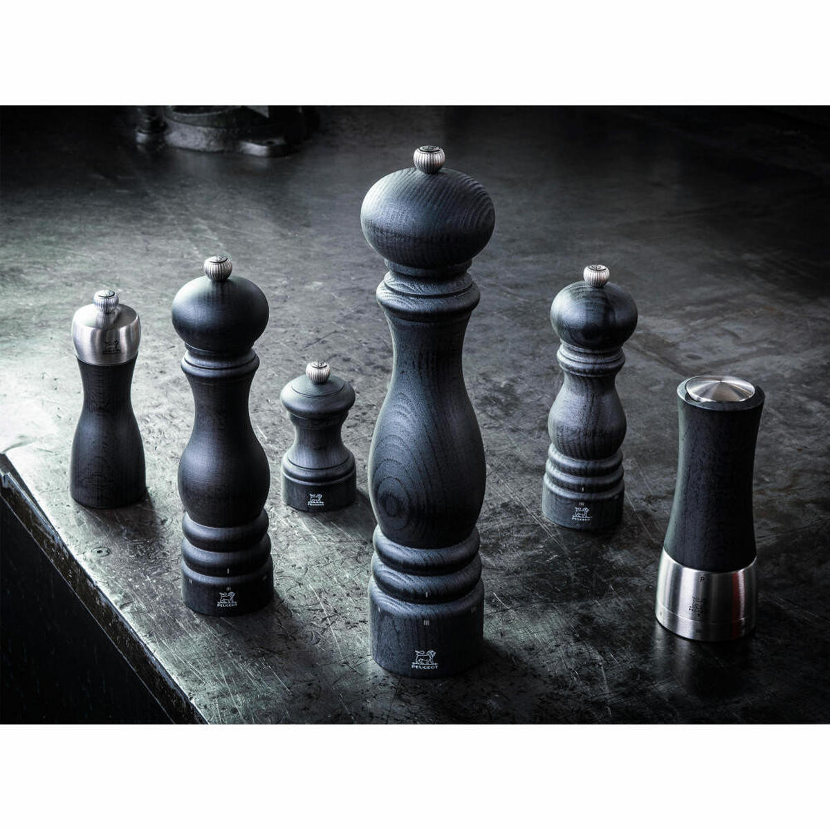 PFEFFERMÜHLE Paris uSelect 30cm Buchenholz Anthrazit Stahlmahlwerk - Grau, Holz (6.7/30/6.7cm) - PEUGEOT