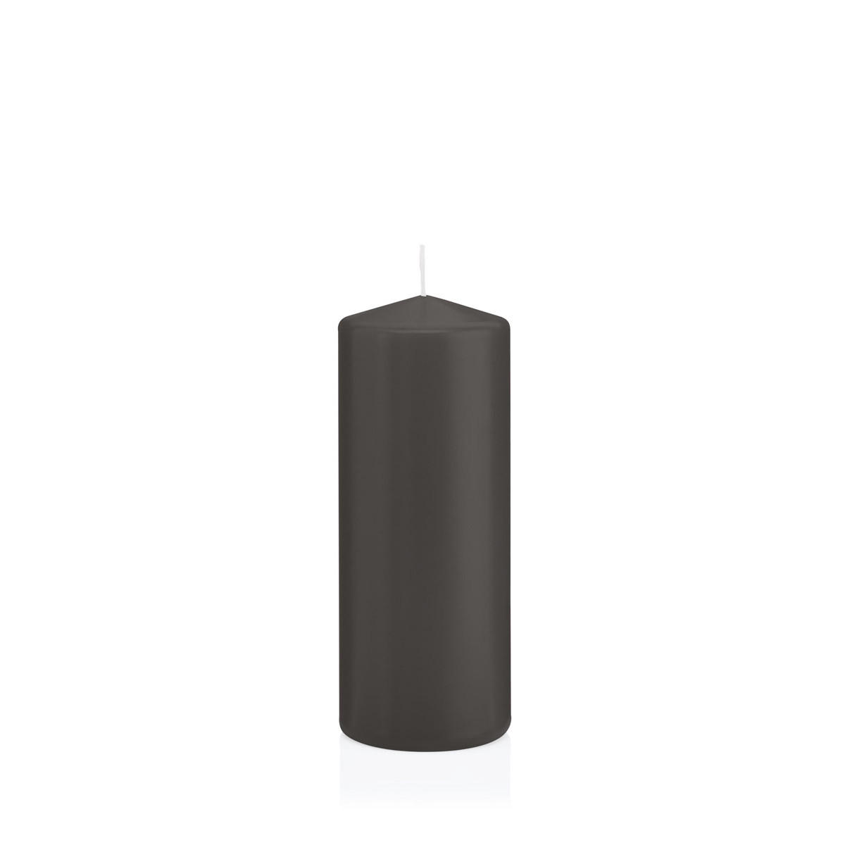 STUMPENKERZEN Grau Ø 58 x 150 mm, 16 Stück - Grau, Paraffin (6/15cm) - Wiedemann Kerzen