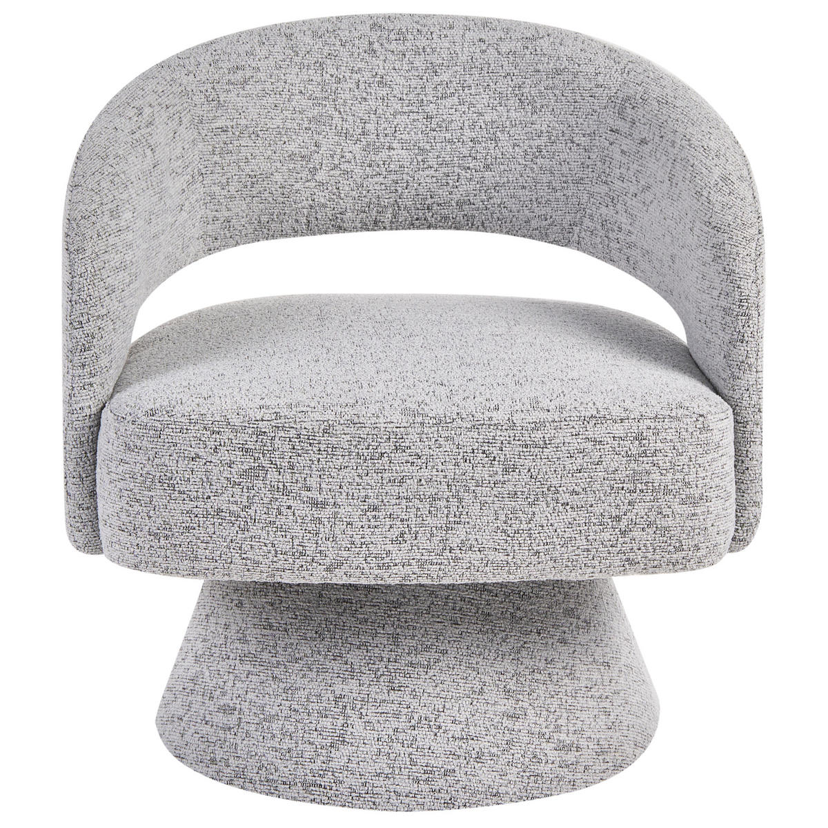 DREHSESSEL Grau Eidal - Grau, Textil (68/71/68cm) - Beliani