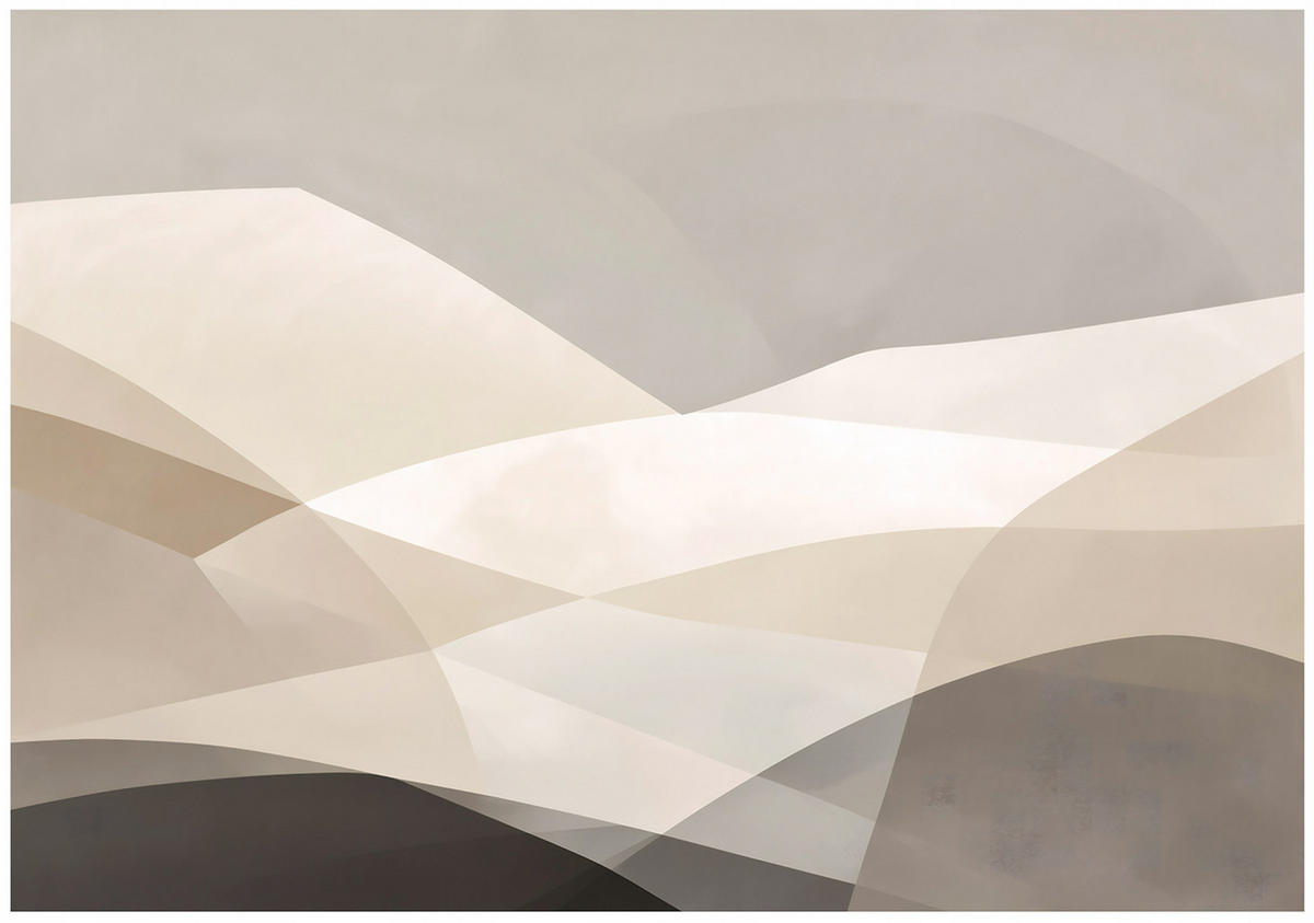 FOTOTAPETE Abstrakt Boho Beige 150x105 cm - Multicolor, Papier (150/105cm) - Wallarena