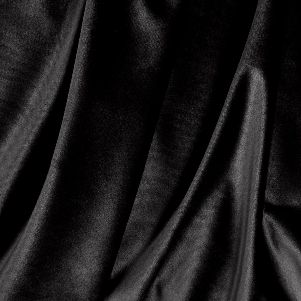 ESSZIMMERSTUHL Glatter Samt Schwarz 66cm - Schwarz, Textil (66/68/55cm) - Sia Home