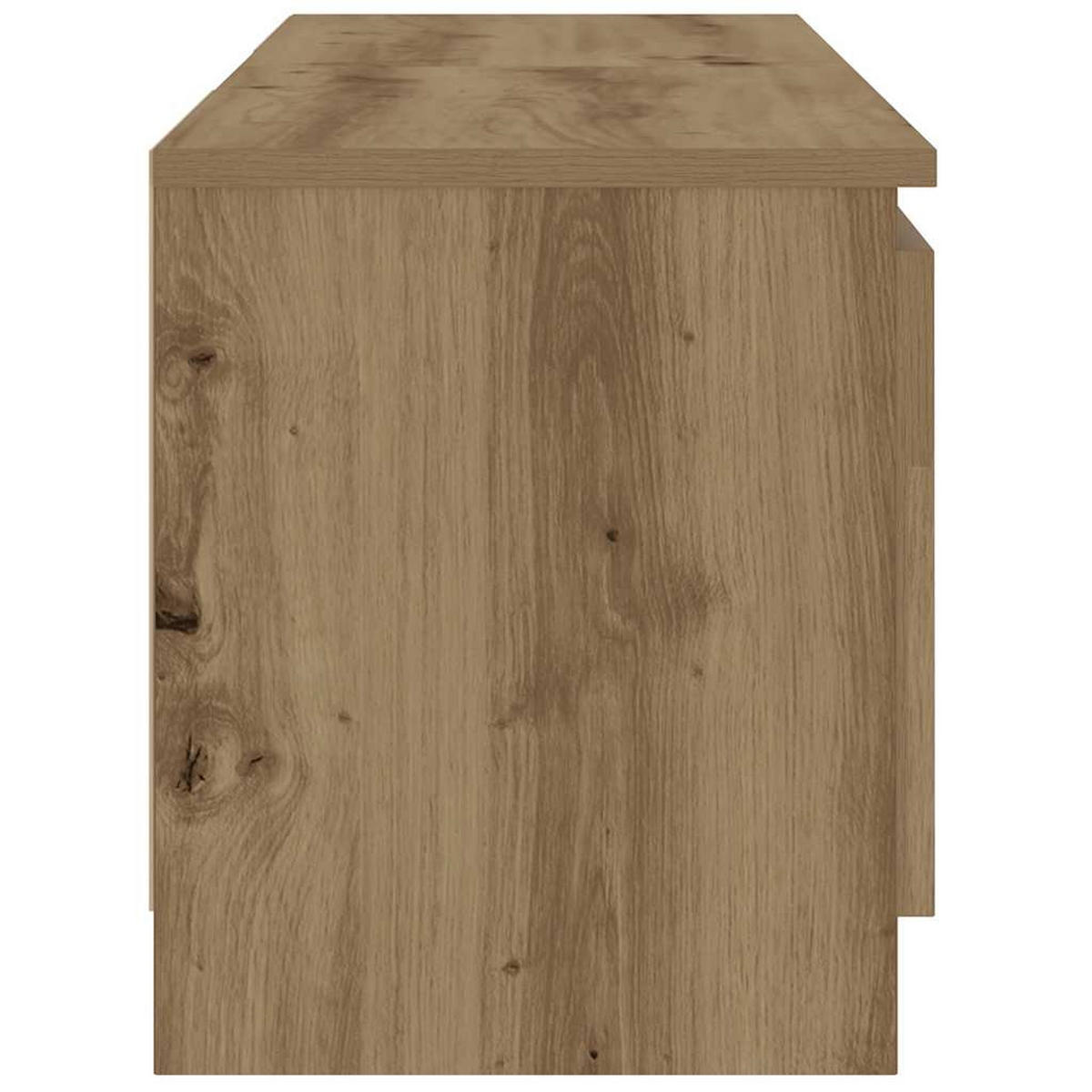 TV-SCHRANK Mit Led-Leuchten Artisan-Eiche 120/30/36 Cm - Alteiche, Holzwerkstoff (30/36/120cm) - vidaXL