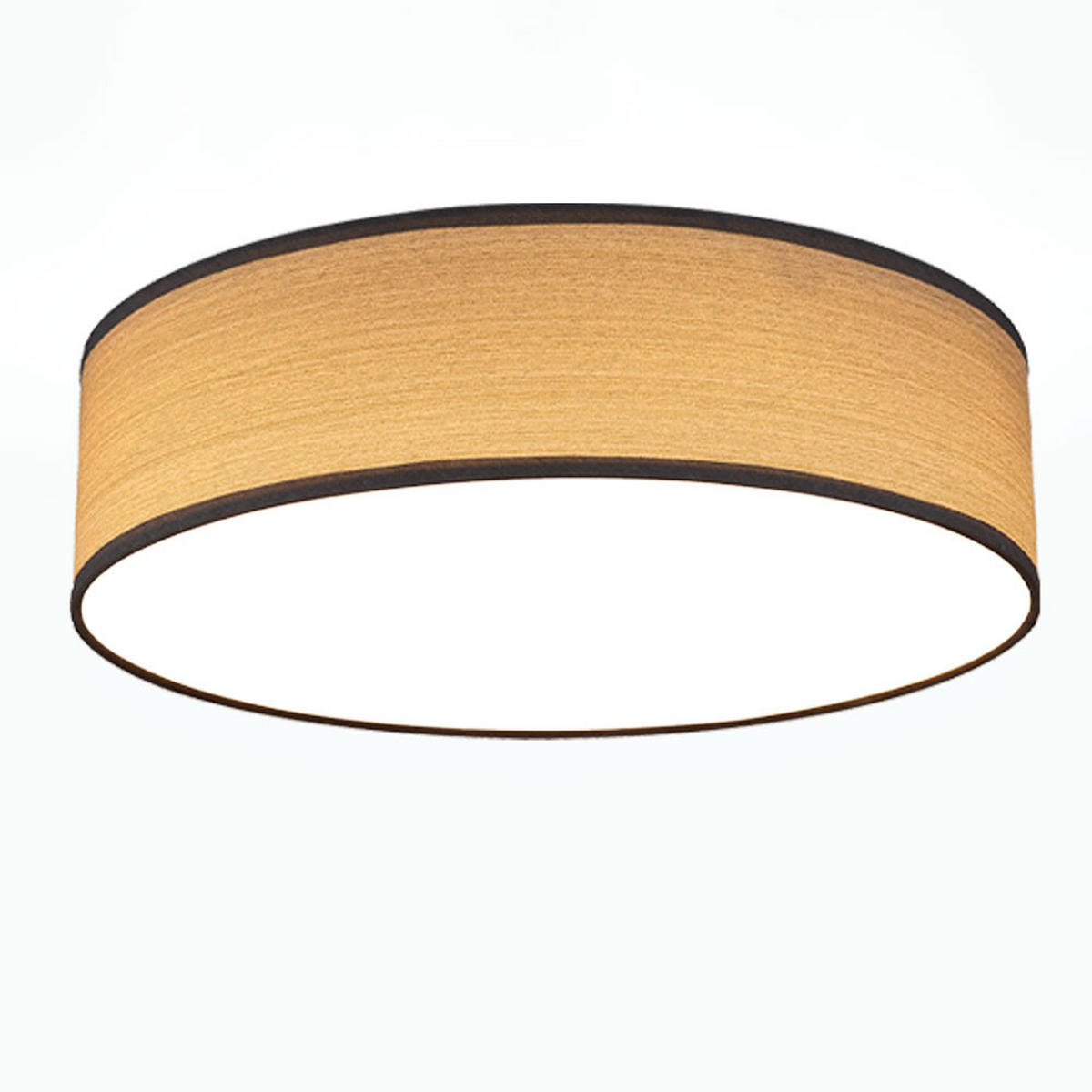 LED DECKENLEUCHTE VARIOS Holzoptik Grau - Grau, Kunststoff (38/38/10cm) - Globo Lighting