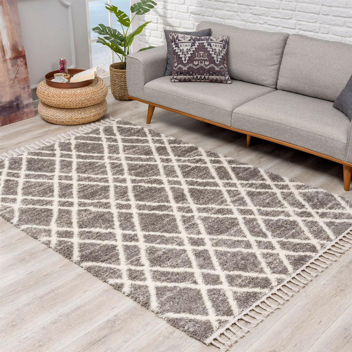 HOCHFLOR-TEPPICH Pulpy 540 Taupe 200x290 cm - Grau, Textil (200/290cm) - carpet city