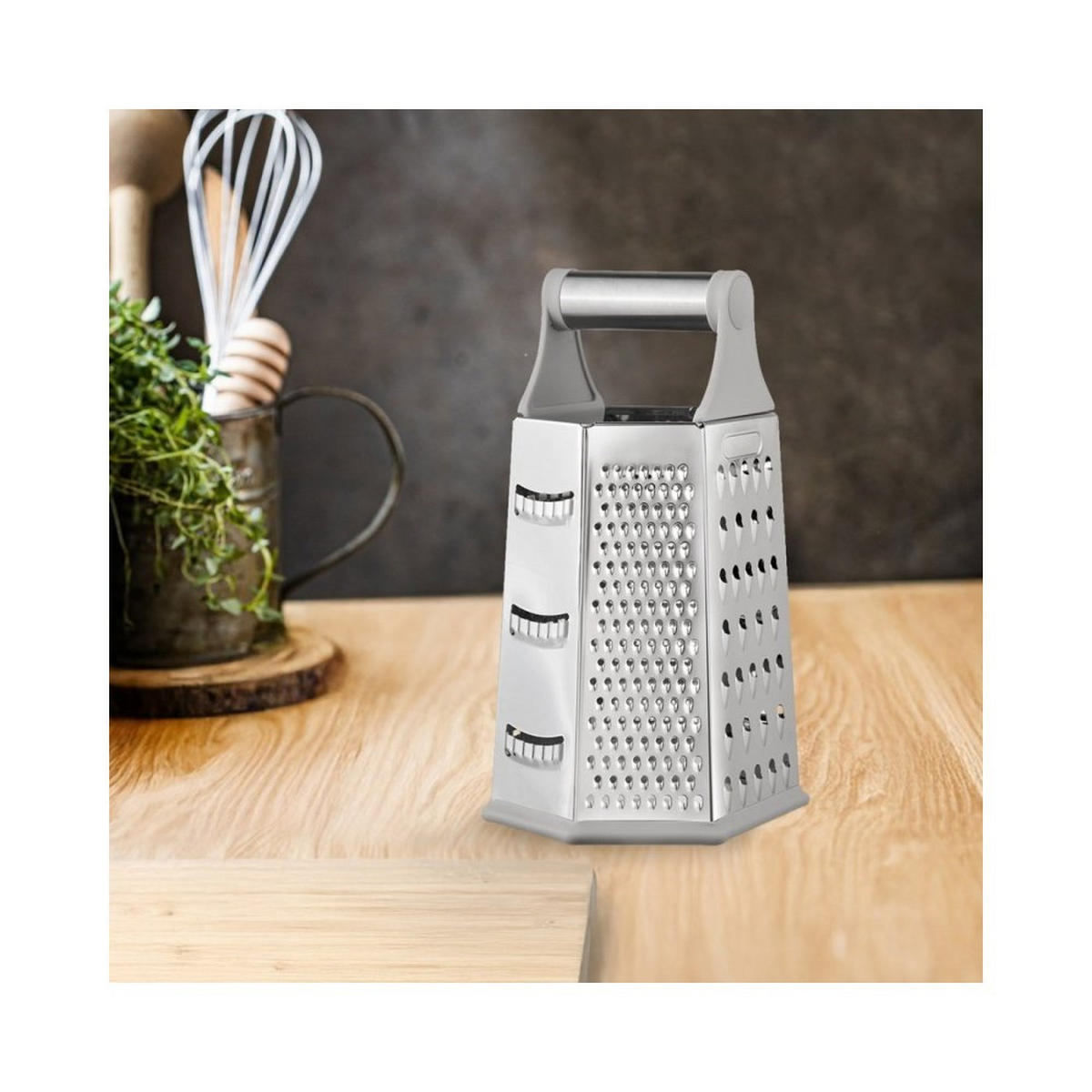 REIBE Silber 11.5/14.5/23.5 cm KH1991 - Silberfarben, Metall (14.5/23.5/11.5cm) - Kinghoff 