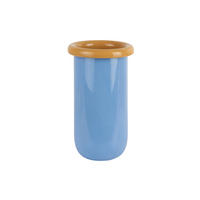 VASE Plegado M Blau 14/14/25.3 cm - Blau, Glas (25.3cm) - Present Time