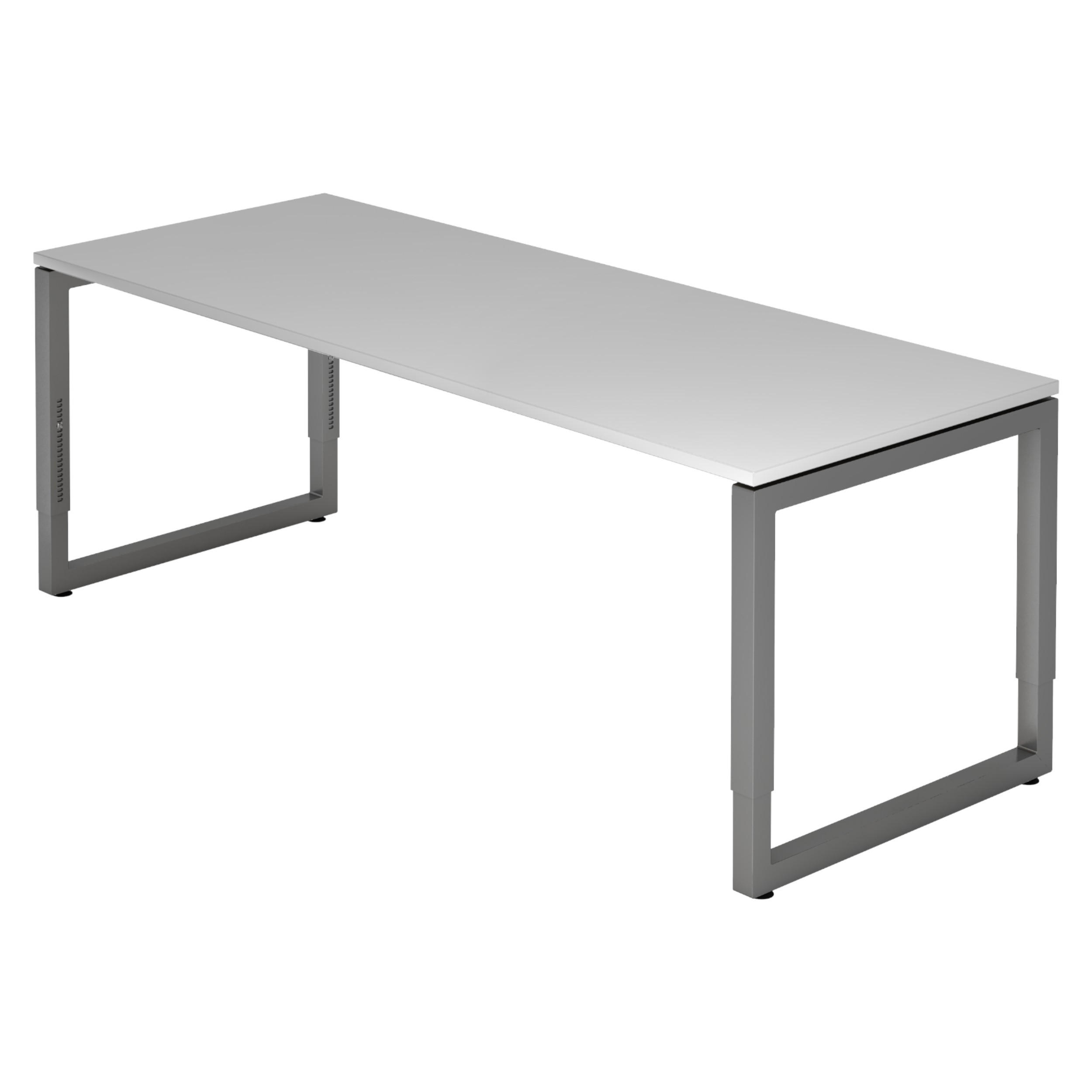 bümö Schreibtisch Grau, Graphit 200x74x80 cm