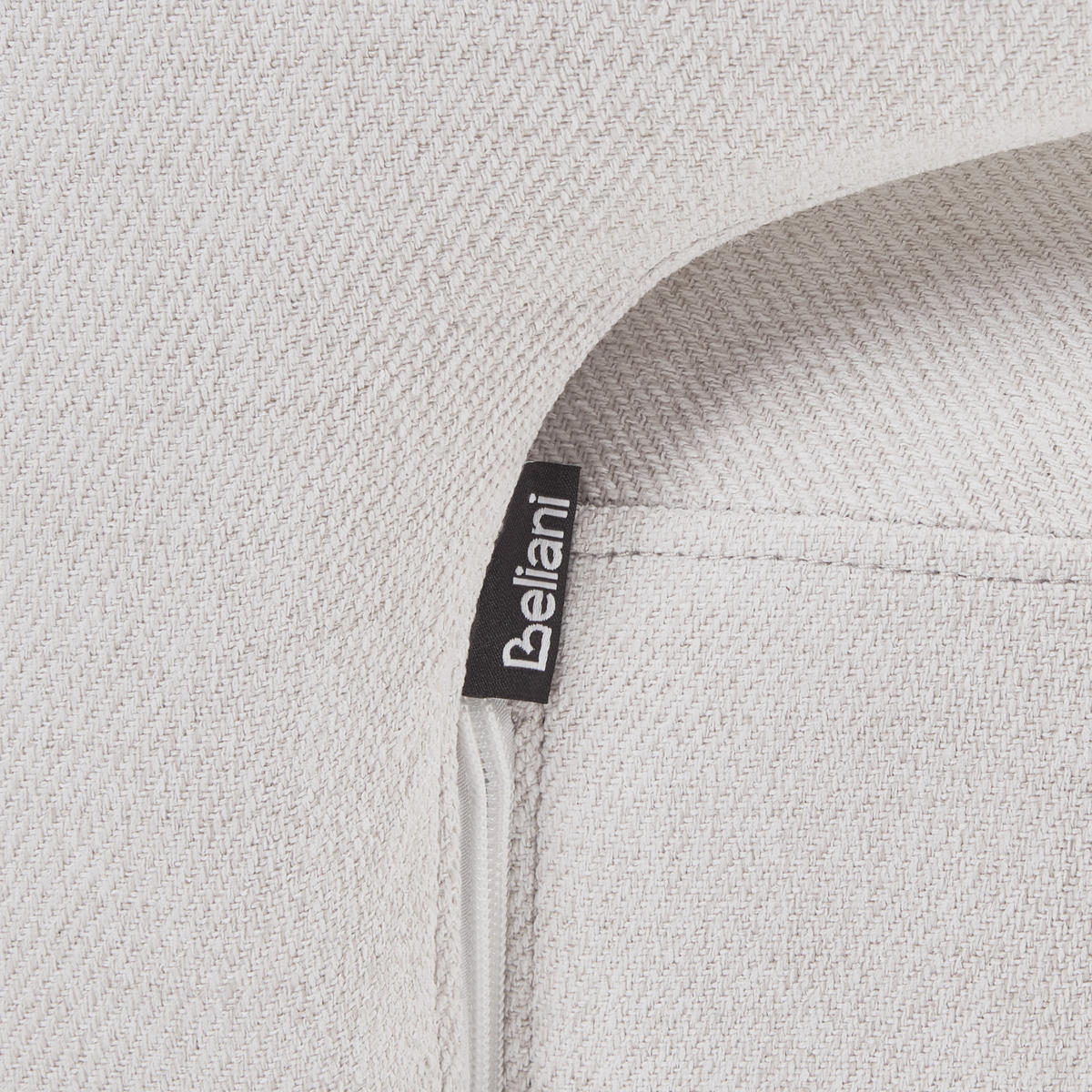 DREHSESSEL Cremeweiß Eidal - Weiß, Textil (68/71/68cm) - Beliani