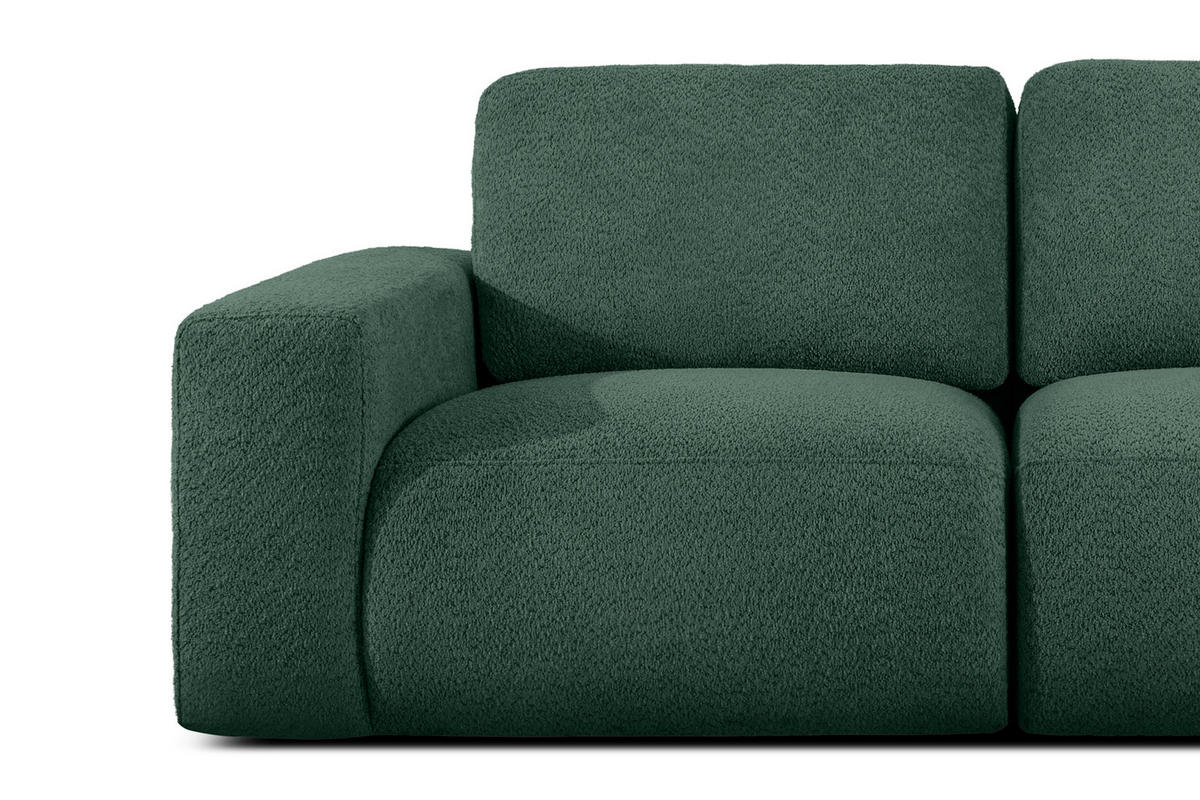 3-SITZER SOFA ZUCCO, Grün - Grün, Holz/Holzwerkstoff (292/85/100cm) - KONSIMO®