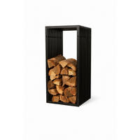 KAMINHOLZREGAL Metall Schwarz 44/40/100 cm - Schwarz, Metall (44/100/40cm) - DanDiBo