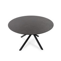 ESSTISCH mit Metallbeinen 120/76/120 cm - Eichefarben, Holzwerkstoff (126/120/76cm) - Calicosy